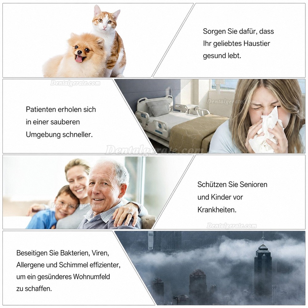 36W UV Bakterizid Quarz Lampe Desinfektion Ozon Sterilisator Timer-Fernbedienung